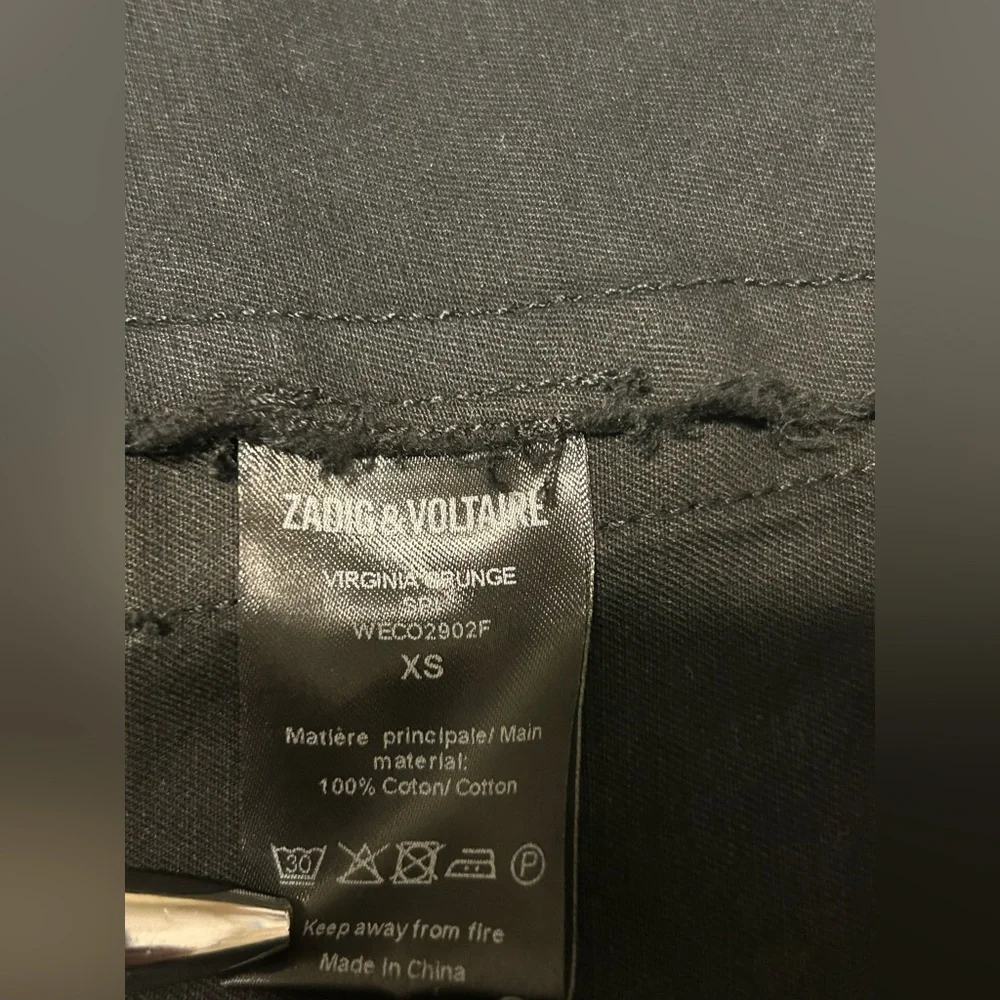 Zadig & Voltaire Virginia Grunge Military Skull Utility Jacket - Picture 8 of 11